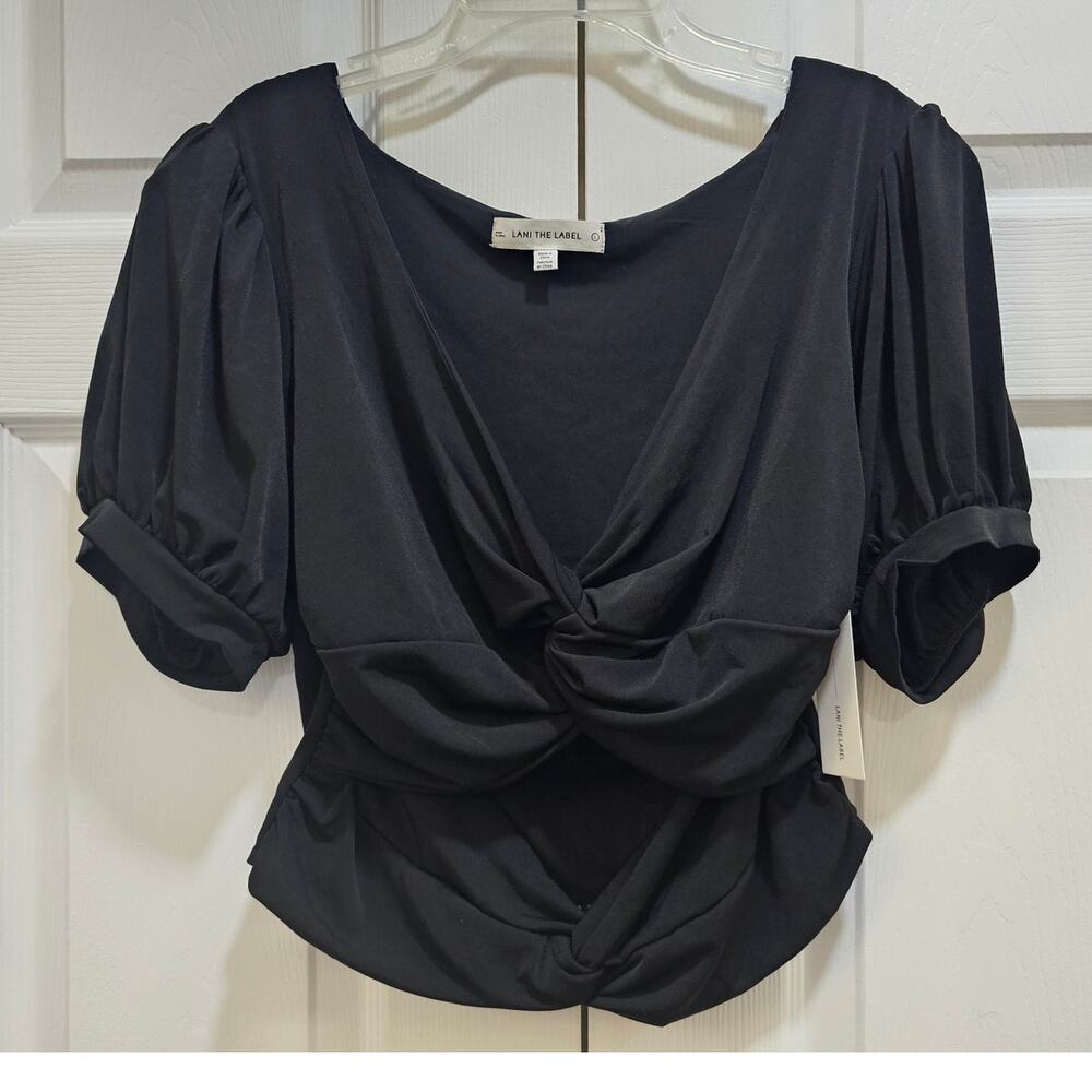 Lani the Label Crop top Size Large Black New